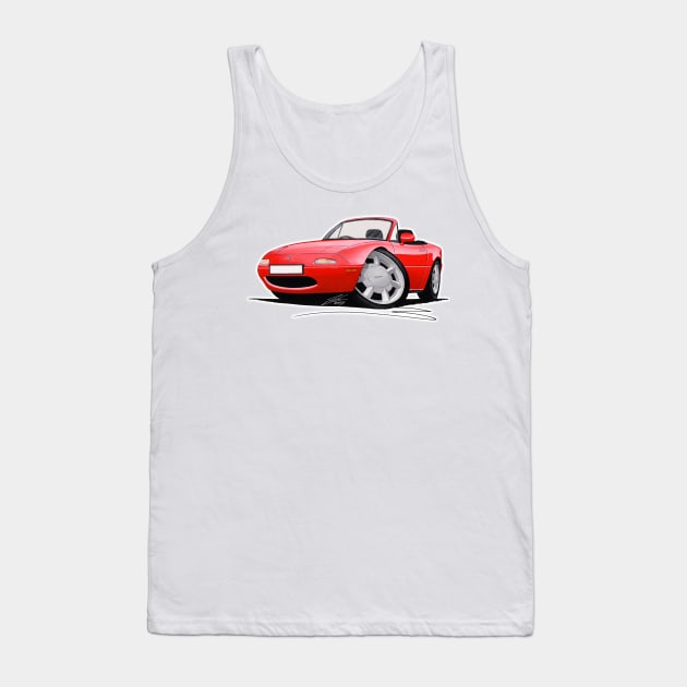 Mazda MX5 (Mk1) Red Tank Top by y30man5